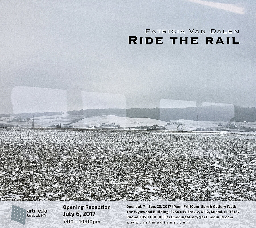 Invitation & Installation views | Ride the rail | Patricia Van Dalen | Miami FL